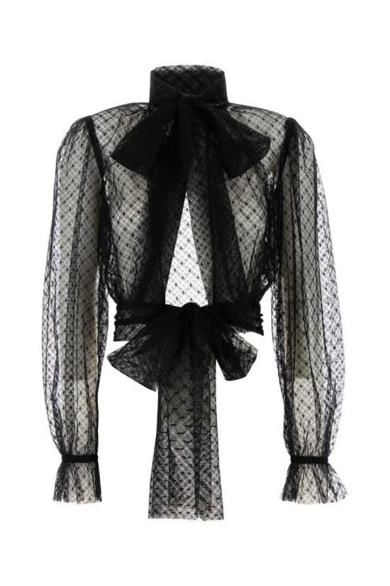 24FW 돌체앤가바나 블라우스 F7AI4TFLSK8 N0000 Black