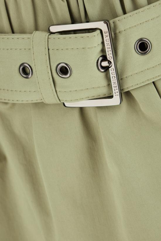 25SS 브루넬로 쿠치넬리 스커트 ML138G3753 C2874 KHAKI - BRUNELLO CUCINELLI