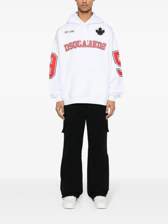  디스퀘어드2 후드 티셔츠 S71GU0656S25551 white - DSQUARED2