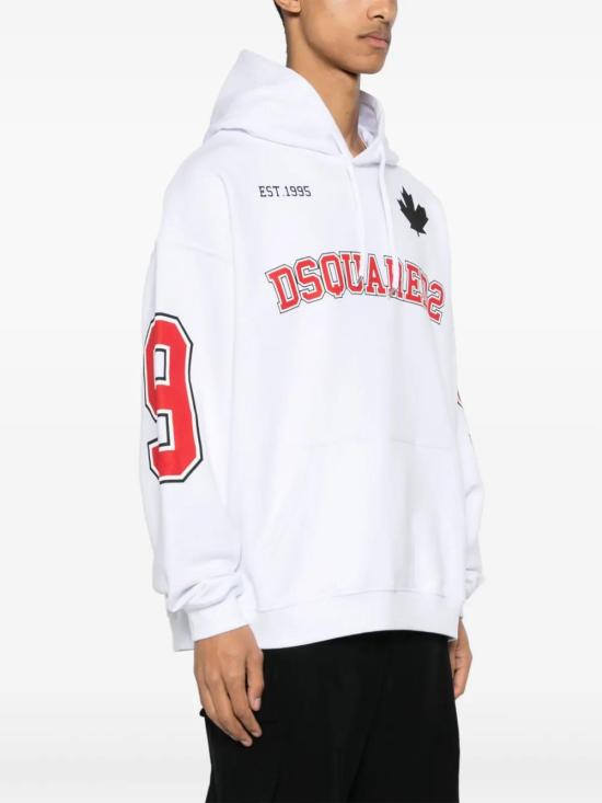  디스퀘어드2 후드 티셔츠 S71GU0656S25551 white - DSQUARED2