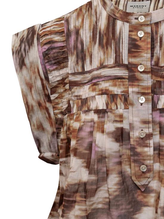 25SS 이자벨마랑에뚜왈 반팔 티셔츠 24PHT0003FAB1J07E EC0E ECRU OCHRE - ISABEL MARANT ETOILE