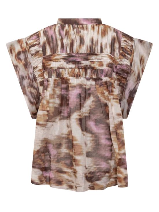 25SS 이자벨마랑에뚜왈 반팔 티셔츠 24PHT0003FAB1J07E EC0E ECRU OCHRE - ISABEL MARANT ETOILE