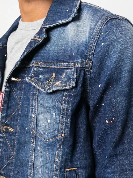  디스퀘어드2 데님 자켓 S74AM1360S30342 indigo - DSQUARED2