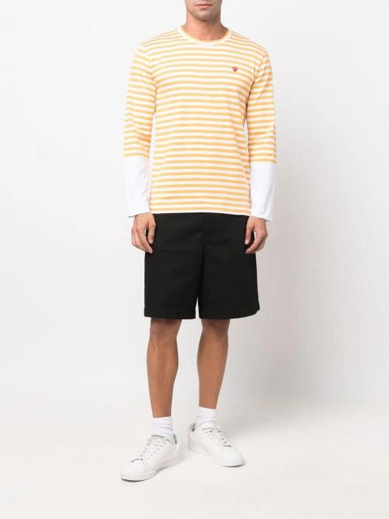  꼼데가르송 긴팔 티셔츠 P1T320 yellow - COMME DES GARCONS