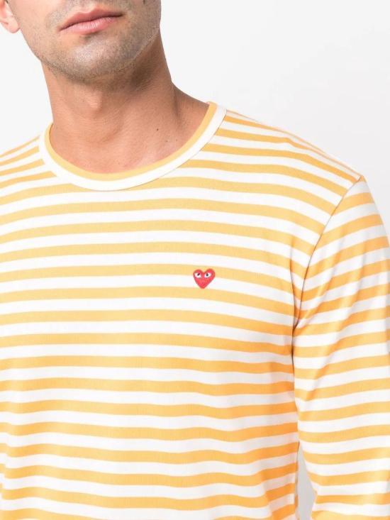  꼼데가르송 긴팔 티셔츠 P1T320 yellow - COMME DES GARCONS