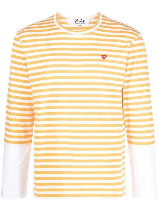  꼼데가르송 긴팔 티셔츠 P1T320 yellow