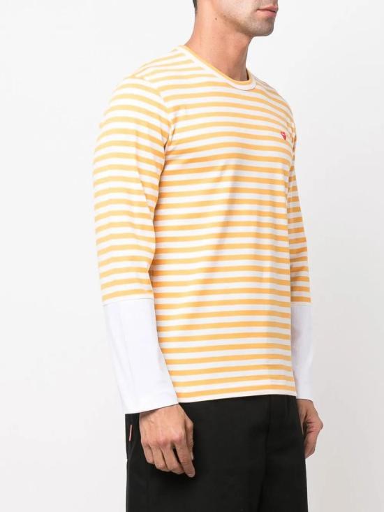  꼼데가르송 긴팔 티셔츠 P1T320 yellow - COMME DES GARCONS