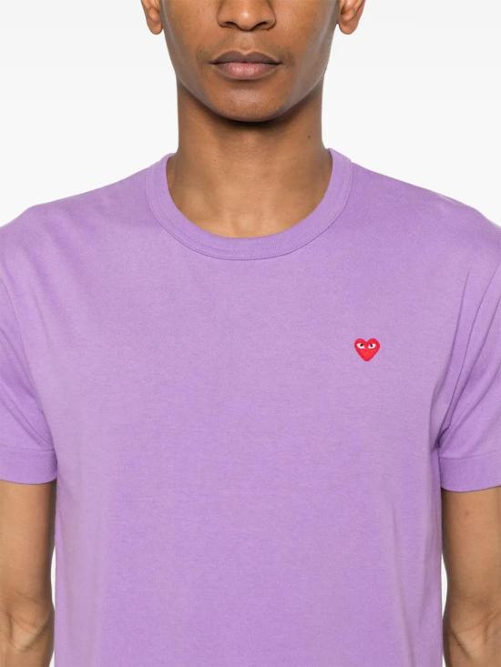  꼼데가르송 반팔 티셔츠 AXT314051 purple - COMME DES GARCONS
