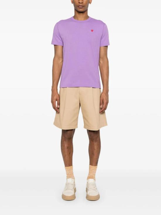 꼼데가르송 반팔 티셔츠 AXT314051 purple - COMME DES GARCONS