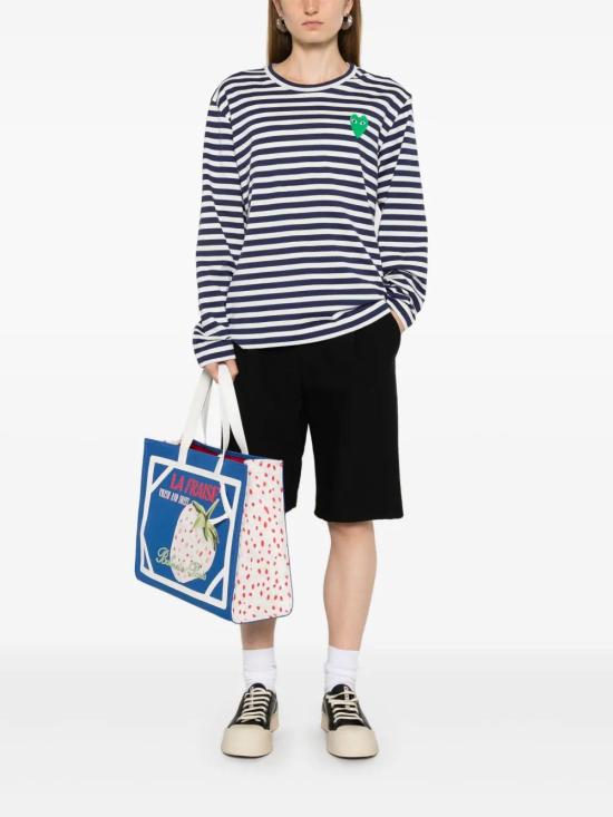  꼼데가르송 긴팔 티셔츠 AXT052 blue - COMME DES GARCONS