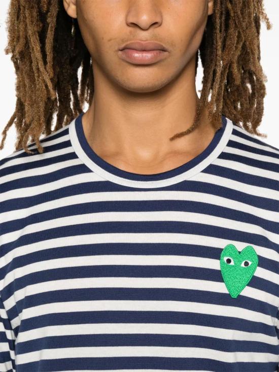  꼼데가르송 긴팔 티셔츠 AXT052 blue - COMME DES GARCONS