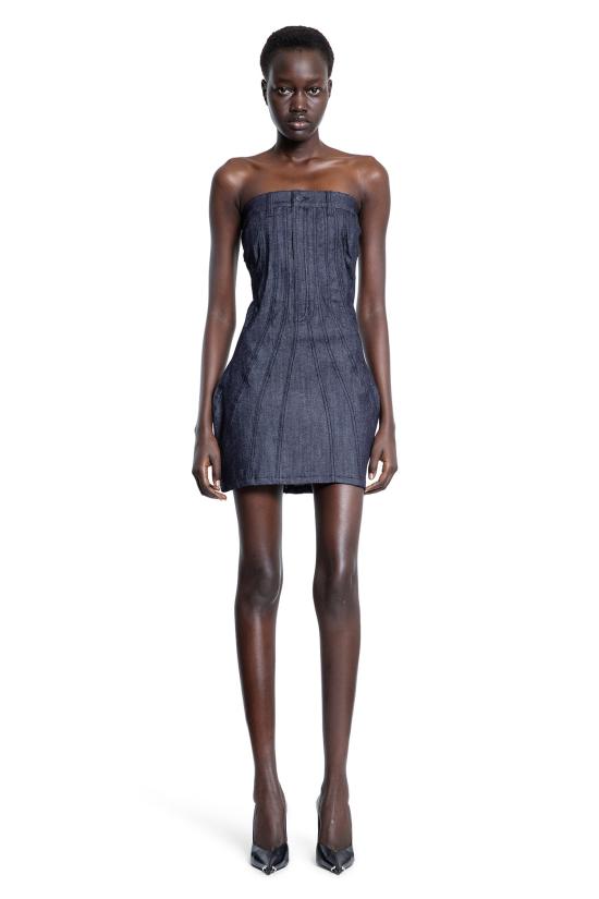  뮈글러 숏 원피스 25P6RO16162013RD600 Blue - MUGLER