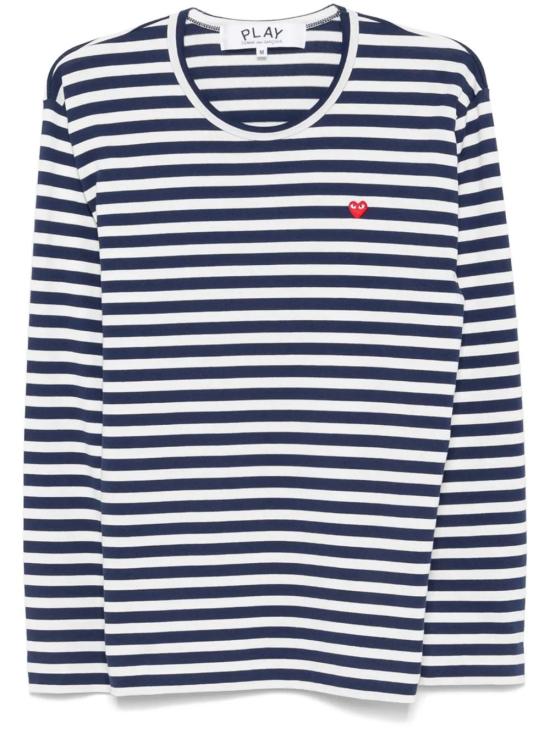  꼼데가르송 긴팔 티셔츠 AXT310 navy