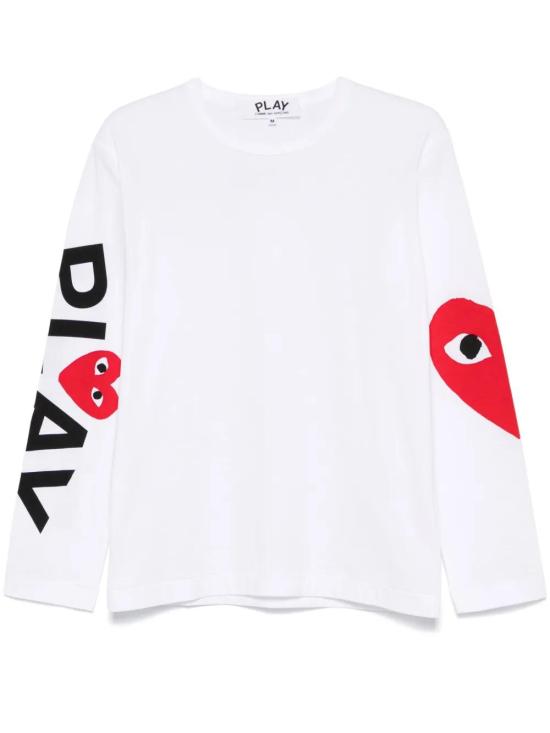  꼼데가르송 긴팔 티셔츠 AXT258051 white