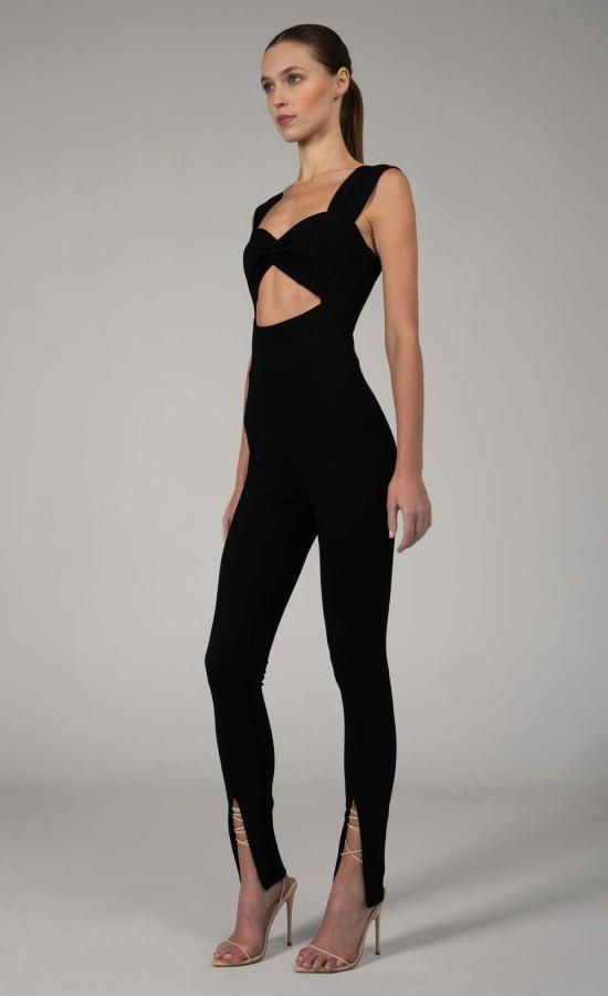  논살란트 레이블 점프수트 논차란트 라벨 하이메  블랙 - NONCHALANT LABEL