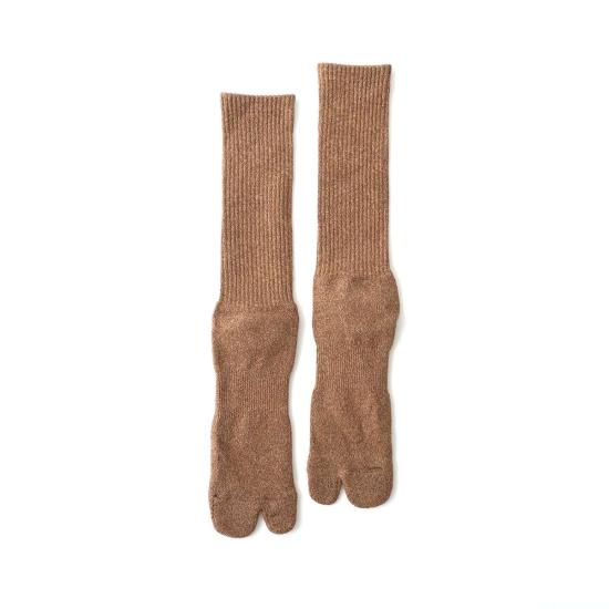  Nodal 양말 노달 트위스티드 헤더 타비  브라운