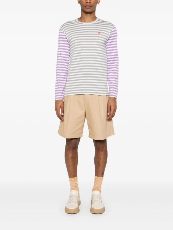  꼼데가르송 긴팔 티셔츠 AXT318051 white - COMME DES GARCONS