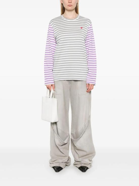  꼼데가르송 긴팔 티셔츠 AXT318051 white - COMME DES GARCONS