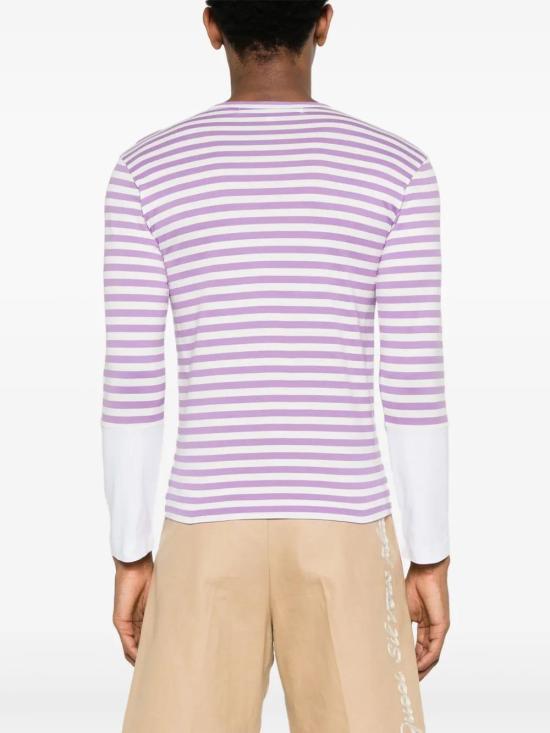  꼼데가르송 긴팔 티셔츠 AXT320 lavender - COMME DES GARCONS