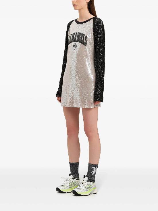  팜앤젤스 숏 원피스 PWDB255S25FAB001 0910 GREY BLACK - PALM ANGELS