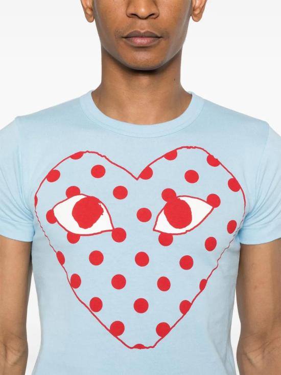  꼼데가르송 반팔 티셔츠 AXT276051 blue - COMME DES GARCONS