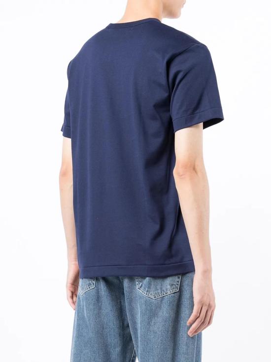  꼼데가르송 반팔 티셔츠 P1T176051 navy - COMME DES GARCONS