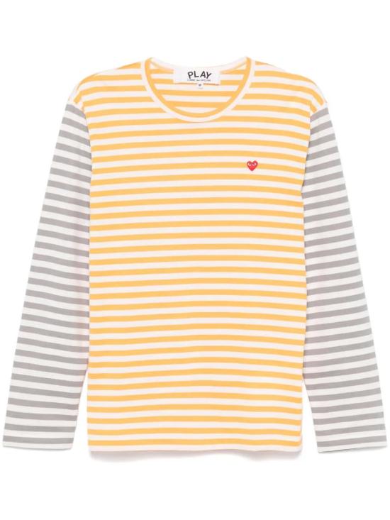  꼼데가르송 긴팔 티셔츠 AXT318051 yellow