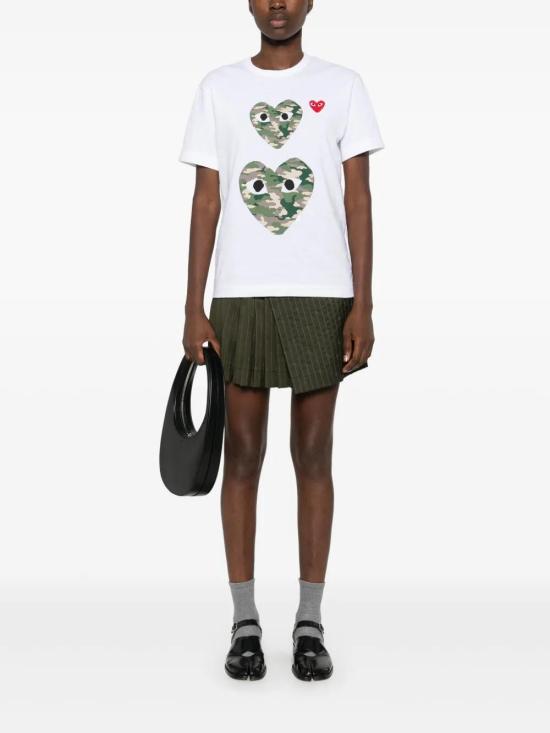  꼼데가르송 반팔 티셔츠 AXT246051 white - COMME DES GARCONS