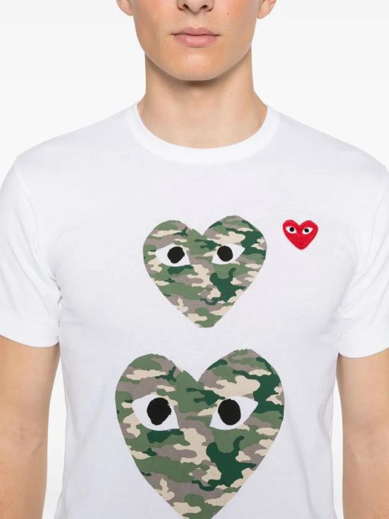  꼼데가르송 반팔 티셔츠 AXT246051 white - COMME DES GARCONS