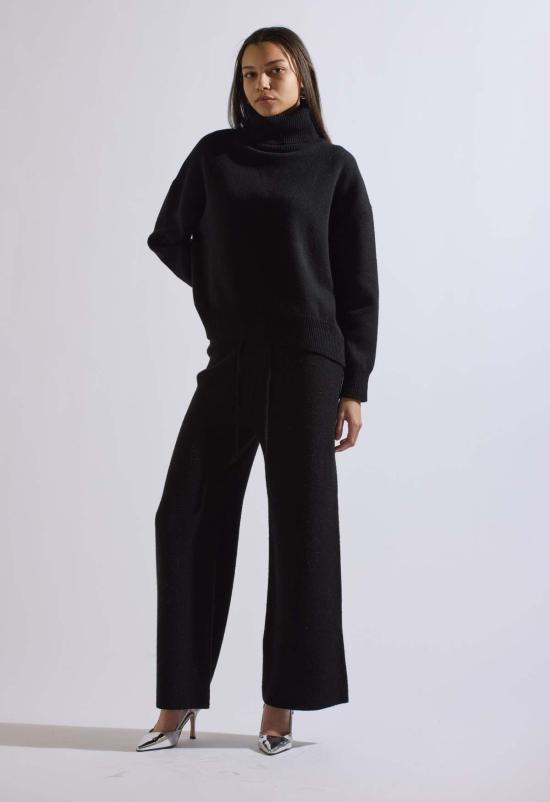  더 엔케이씨 스토어 긴팔 티셔츠 Nkc Store Jessie Wool Pant Set 블랙