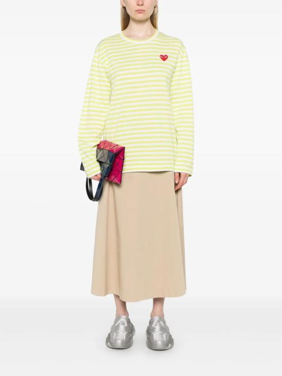  꼼데가르송 긴팔 티셔츠 AXT278051 green - COMME DES GARCONS