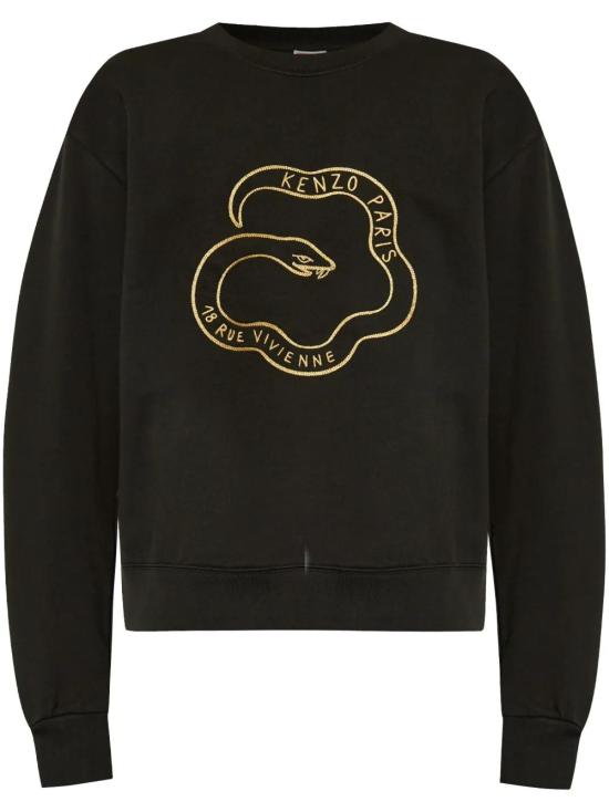  겐조 긴팔 티셔츠 FF55SW2494MF black