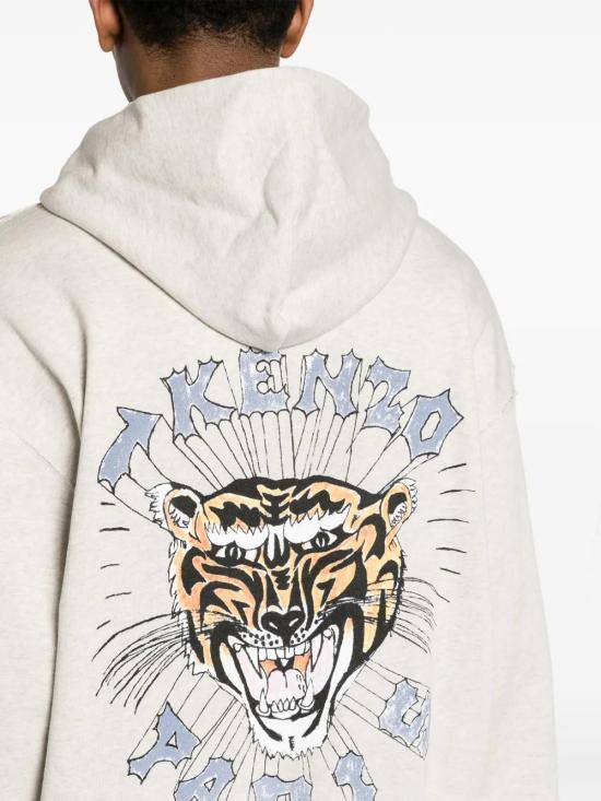  겐조 후드 티셔츠 FE55SW1764MF grey - KENZO