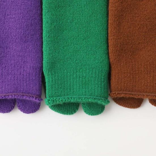  Nodal 양말 노달 브러시드 파일 타비  브라운 - OTHER BRANDS