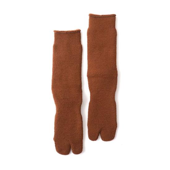  Nodal 양말 노달 브러시드 파일 타비  브라운