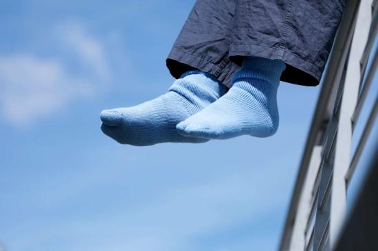  Nodal 양말 노달 브러시드 파일 타비  라이트 블루 - OTHER BRANDS