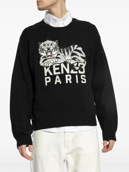  겐조 긴팔 티셔츠 FF55PU7273LD black - KENZO