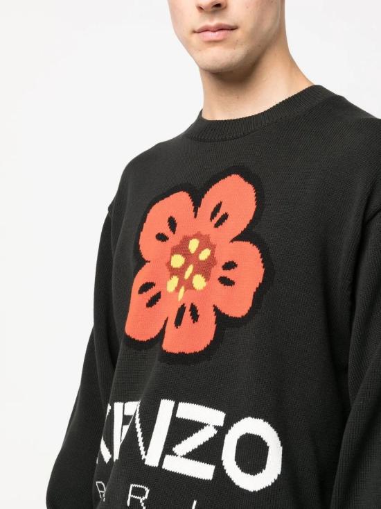  겐조 스웨터 FD55PU3803LC black - KENZO