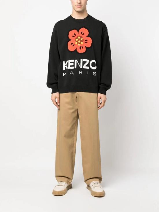  겐조 스웨터 FD55PU3803LC black - KENZO