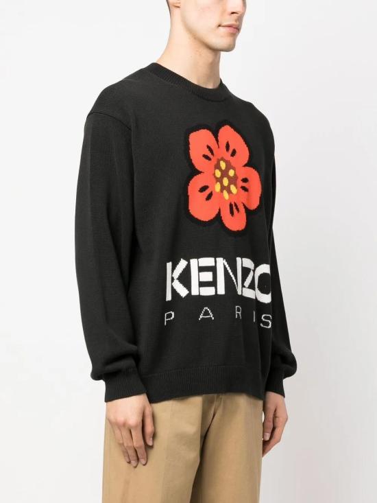  겐조 스웨터 FD55PU3803LC black - KENZO