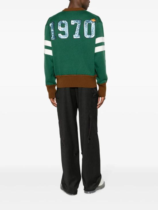  겐조 스웨터 FD65PU4133BJ dark green - KENZO