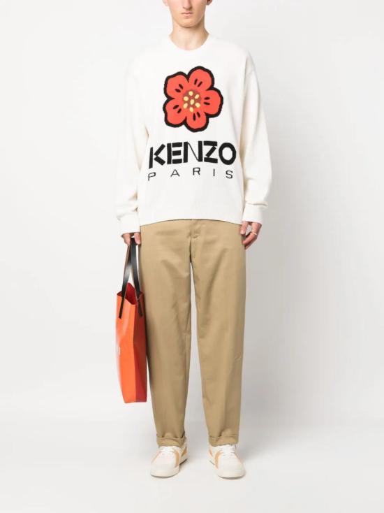  겐조 스웨터 FD65PU4273LD white - KENZO