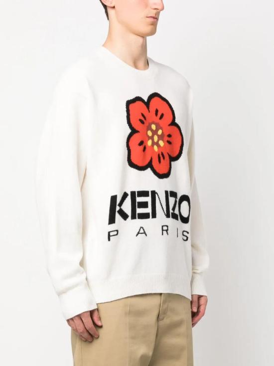 겐조 스웨터 FD65PU4273LD white - KENZO