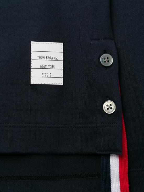  톰브라운 반팔 티셔츠 MJS083A00042 navy - THOM BROWNE