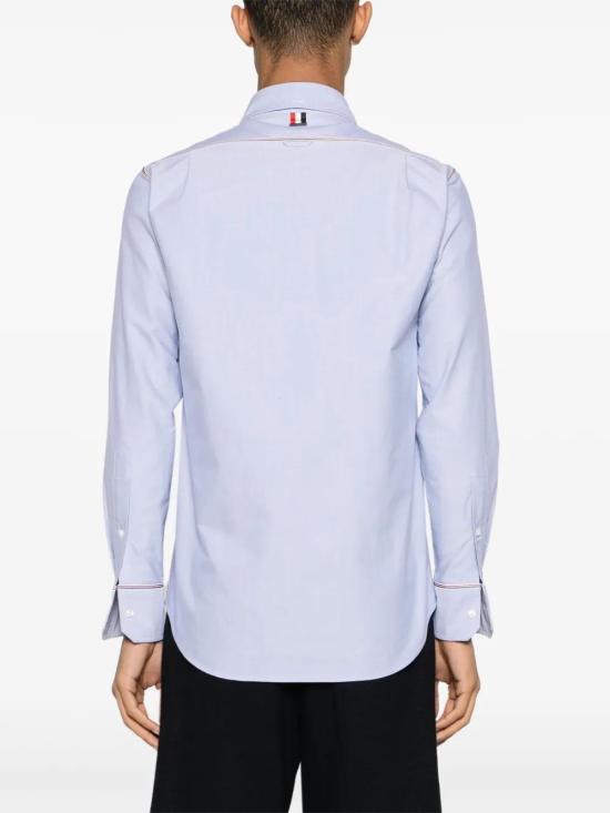  톰브라운 긴팔 셔츠 MWL406AF0313 blue - THOM BROWNE