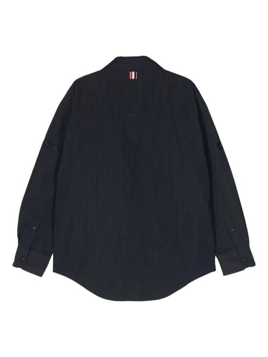  톰브라운 긴팔 셔츠 MJO165OF0496 navy - THOM BROWNE