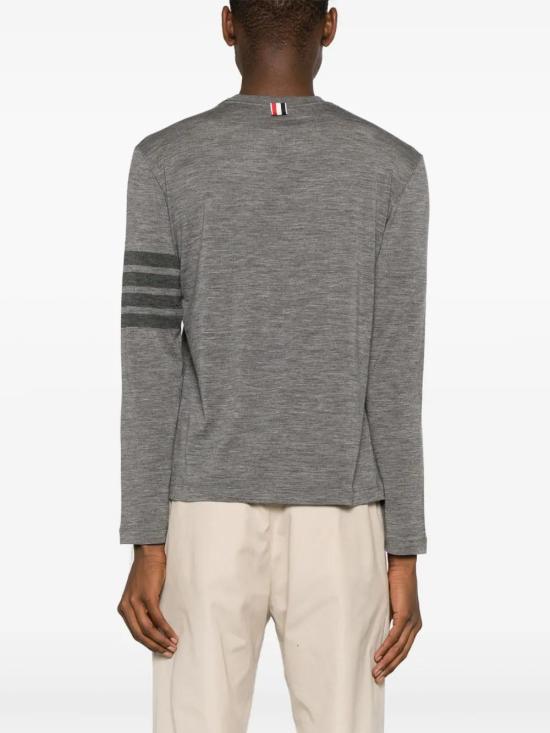  톰브라운 긴팔 티셔츠 MJS261AJ0149 grey - THOM BROWNE