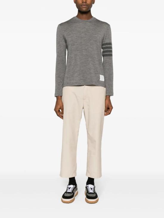  톰브라운 긴팔 티셔츠 MJS261AJ0149 grey - THOM BROWNE