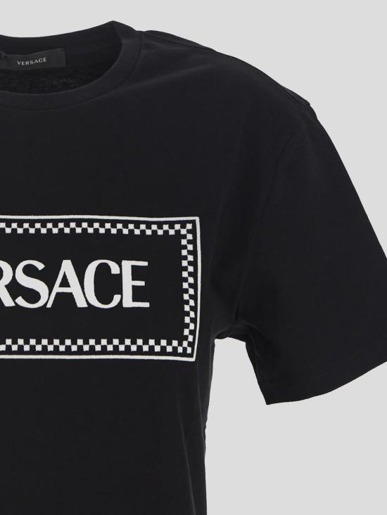  베르사체 반팔 티셔츠 10118821A085732B020 Black - VERSACE