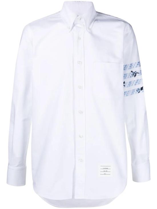  톰브라운 긴팔 셔츠 MWL272EE1060 white blue